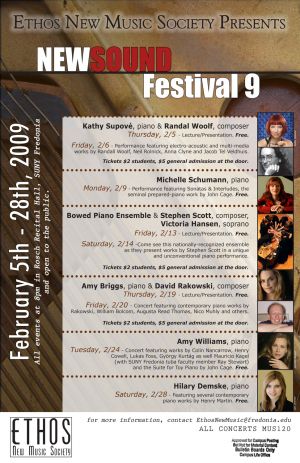 NewSound Festival poster, 2009